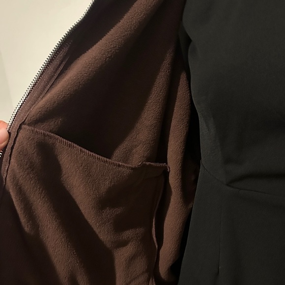 Brown Zip-Up Fleece Jacket - Picture 2 of 3